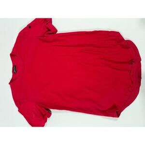 Roberto Garino Red Short Sleeve Shirt Made in Italy LARGE